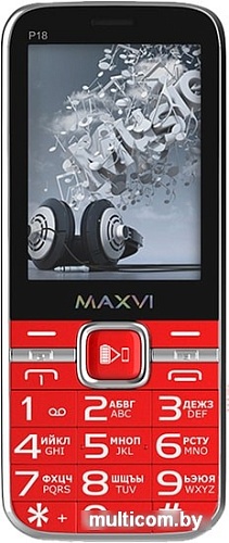 Мобильный телефон Maxvi P18 (красный)