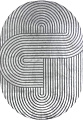 Ковер для жилой комнаты Merinos Sign 01914-095-OVAL (1x2)