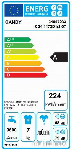 Стиральная машина Candy CS4 1172D1/2-07