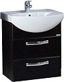 Акватон Тумба Ария 50 М с умывальником Смайл 50 (черный)