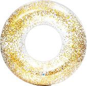 Надувной плот Intex Transparent Glitter Tubes 56274 (золотой)