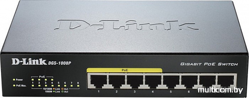 Коммутатор D-Link DGS-1008P