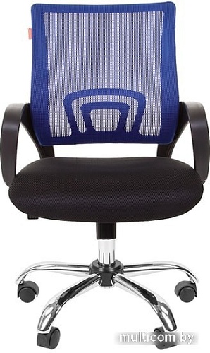 Кресло CHAIRMAN 696 Chrome (черный/синий)