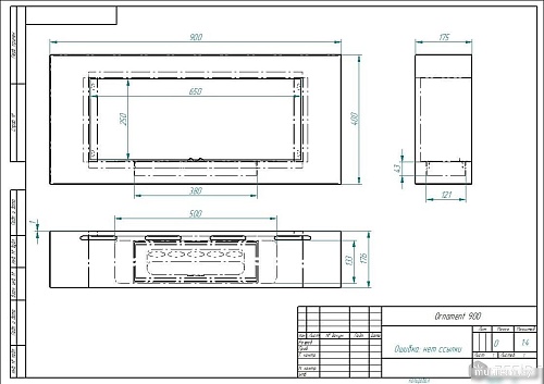 Биокамин ZeFire Ornament 900 (Estetic Flame)