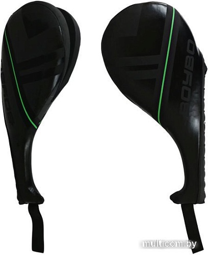 Лапа BoyBo Ракетка тхэквондо двойная B-series (черный/зеленый)