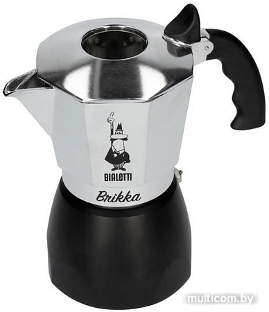 Гейзерная кофеварка Bialetti Brikka 2020 (черный, 4 порции)