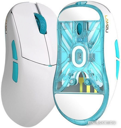 Игровая мышь Lamzu Atlantis Mini Pro (белый/голубой)