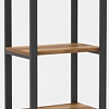Стеллаж Hype Mebel Стандарт 50x170 (черный/дуб галифакс олово)
