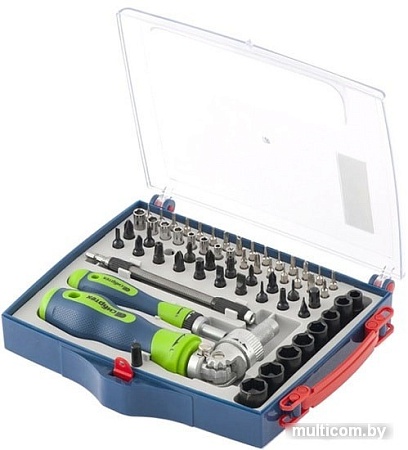 Отвертка с набором СибрТех 13363 (61 предмет)