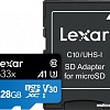 Карта памяти Lexar 633x microSDXC LSDMI128BB633A 128GB (с адаптером)