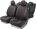 Комплект чехлов для сидений Autoprofi Alcantara ALC-1505 (черный/красный)
