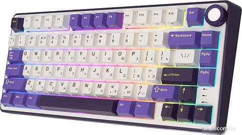 Клавиатура Royal Kludge R75 RGB (Blackberry, RK Silver)