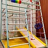 Детский спортивный комплекс Вертикаль Весёлый малыш Next New Color (горка фанерная с мяг. бортиками)