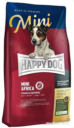 Сухой корм для собак Happy Dog Mini Africa (c мясом страуса) 4 кг