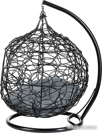 Подвесное кресло BiGarden кокон из искусственного ротанга (черный)