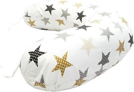 Подушка для беременных Amarobaby Звезды AMARO-4001-ZP (белый)