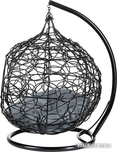Подвесное кресло BiGarden кокон из искусственного ротанга (черный)