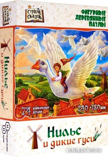Мозаика/пазл Нескучные игры Страна Сказок Нильс и дикие гуси