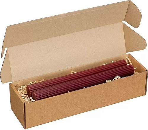 Набор свечей Tkano Edge TK24-CND0006 (2 шт, бордовый)