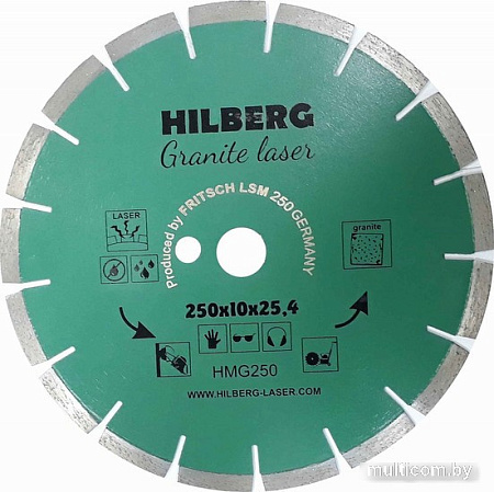 Отрезной диск алмазный Hilberg HMG250