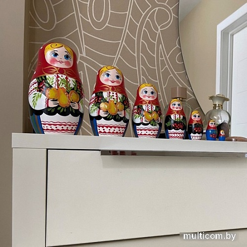 Развивающая игра Брестская Матрешка С грушами, яблоками и красной смородиной (набор 7 шт)