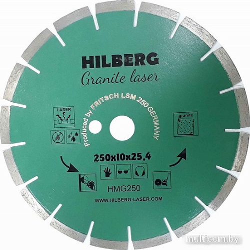 Отрезной диск алмазный Hilberg HMG250