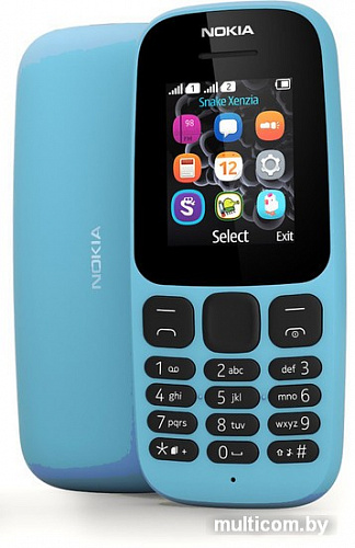 Мобильный телефон Nokia 105 Dual SIM (2017) (синий)