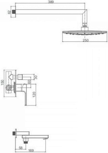Душевая система Vieir V 393563