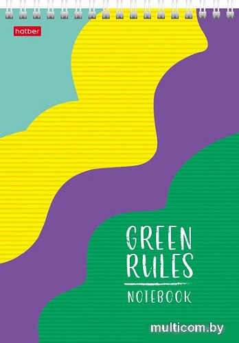 Блокнот Hatber Green Rules 96Б5лВ1гр (96 л)