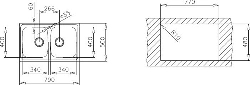 Кухонная мойка TEKA Universo 2C CN MAT [10120003]