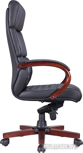 Кресло Everprof President Wood (экокожа, черный)