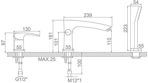 Смеситель Ledeme L1198