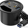 USB-хаб Orico DESK-2U1C-BK