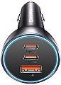 Автомобильное зарядное Baseus Golden Contactor Pro Triple Fast Charger Car Charger 65W CGJP010013 (темно-серый)