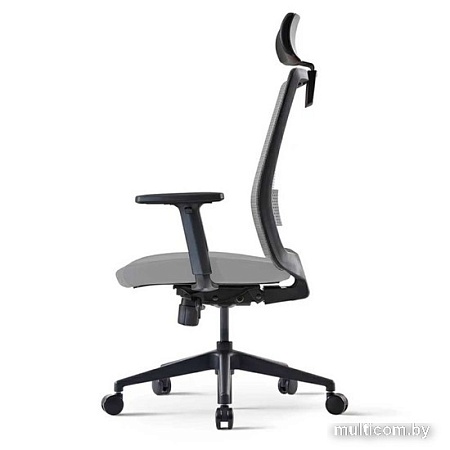 Офисный стул Bestuhl S30 (черная крестовина, серый)