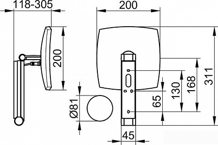 Косметическое зеркало Keuco 17613019002