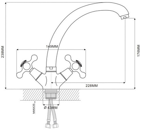 Смеситель Ekko E41019-5