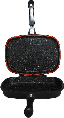 Сковорода-гриль двухсторонняя Platinum Двойная DADG36 (медный)