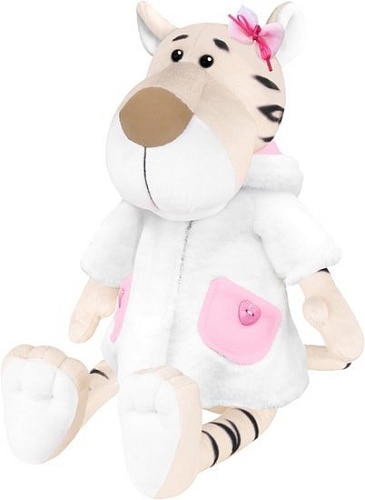 Классическая игрушка Maxitoys Luxury Белая тигрица в белой шубке MT-MRT022110-20