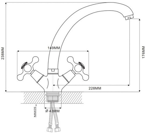 Смеситель Ekko E41019-5