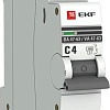Выключатель автоматический EKF ВА 47-63 1P 4А (C) 4.5kA PROxima mcb4763-1-04C-pro