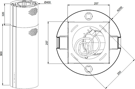 Meferi TUBE40WH Isla Power