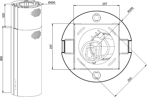 Meferi TUBE40WH Isla Power