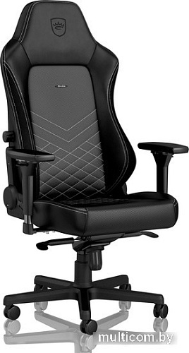 Кресло Noblechairs Hero PU (черный/белый)