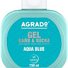 Косметика по уходу за телом Agrado Гель для душа Bath Gel Aqua Blue 750 мл