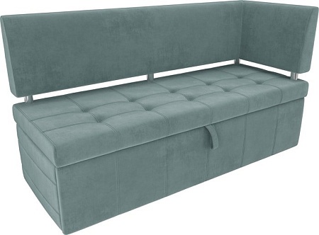 Угловой диван Mebelico Стоун 107266 (левый, велюр, бирюзовый)