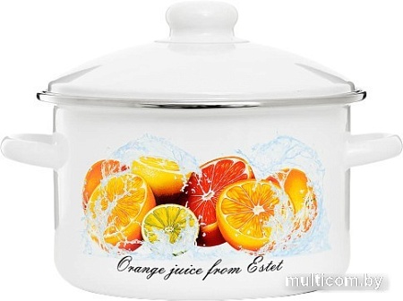Кастрюля Эстет Цитрусовый фреш ЭТ-75220/3
