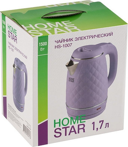 Электрический чайник HomeStar HS-1007 (лиловый)