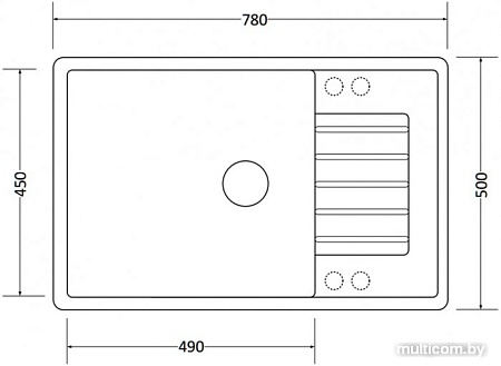 Кухонная мойка ZorG Dello 78 (серый жемчуг)