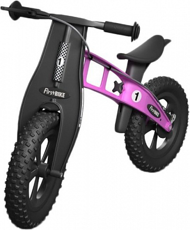 Беговел FirstBIKE Fat с тормозом (розовый)